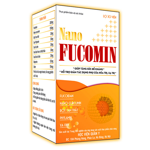 Nano Fucomin Học Viện Quân Y bao nhiêu tiền 1 hộp?